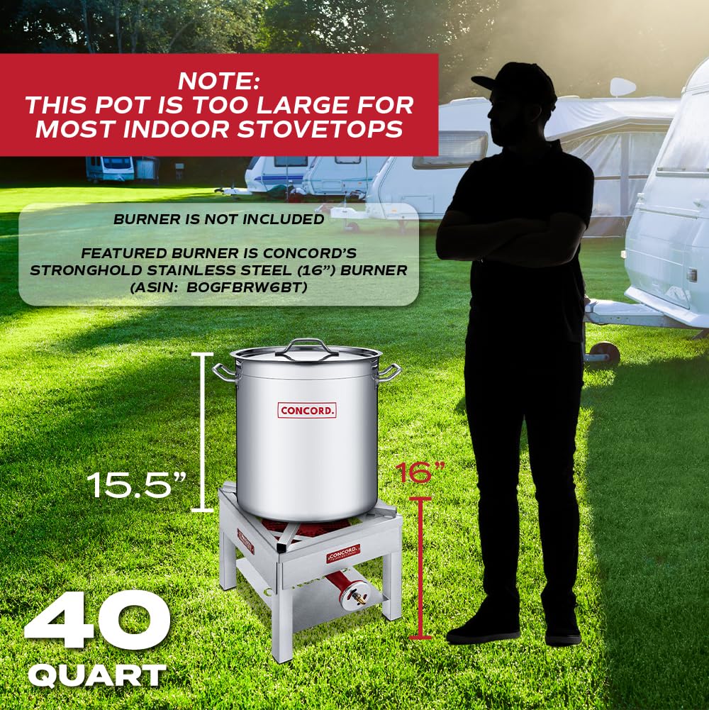 40 Quart Stainless Steel Stock Pot V5932