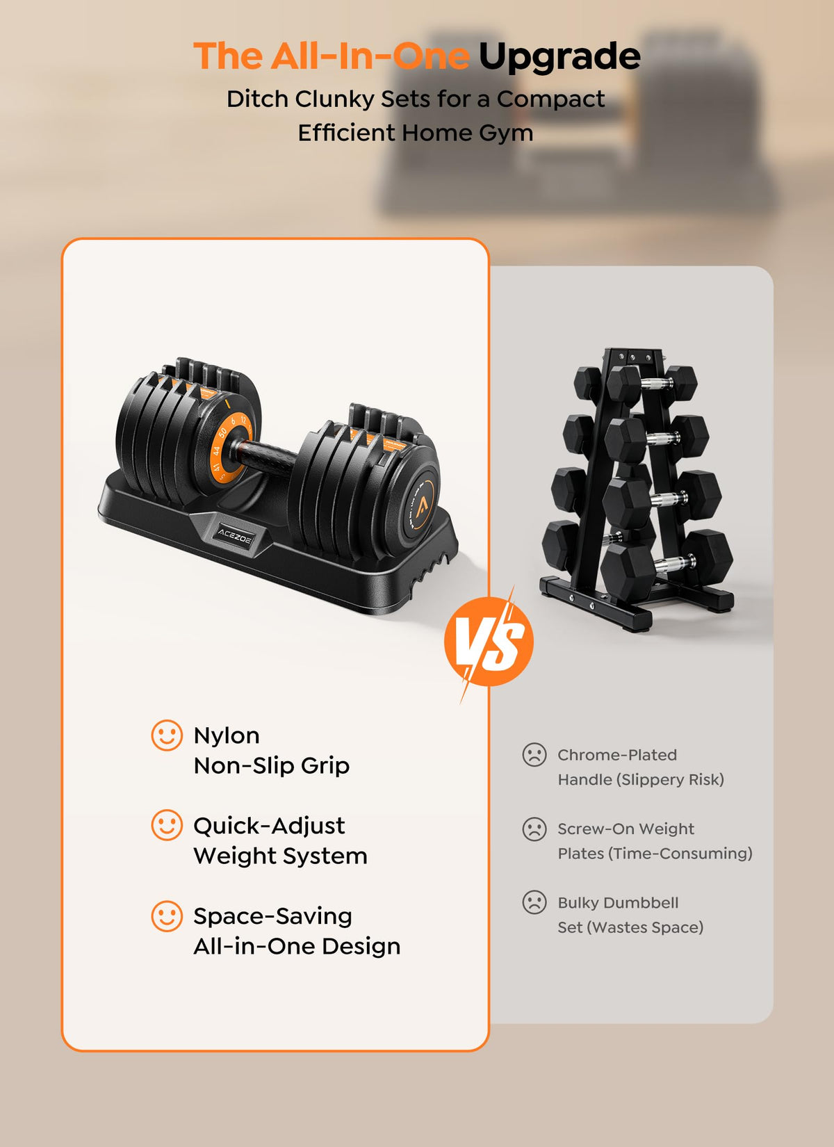 Adjustable Dumbbell Set of 2 T51214