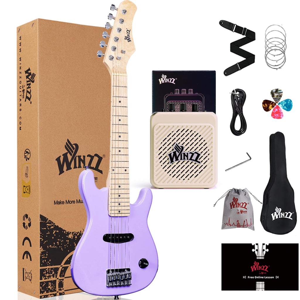 30 Inches Right Handed Electric Guitar with Beginner Kit V982