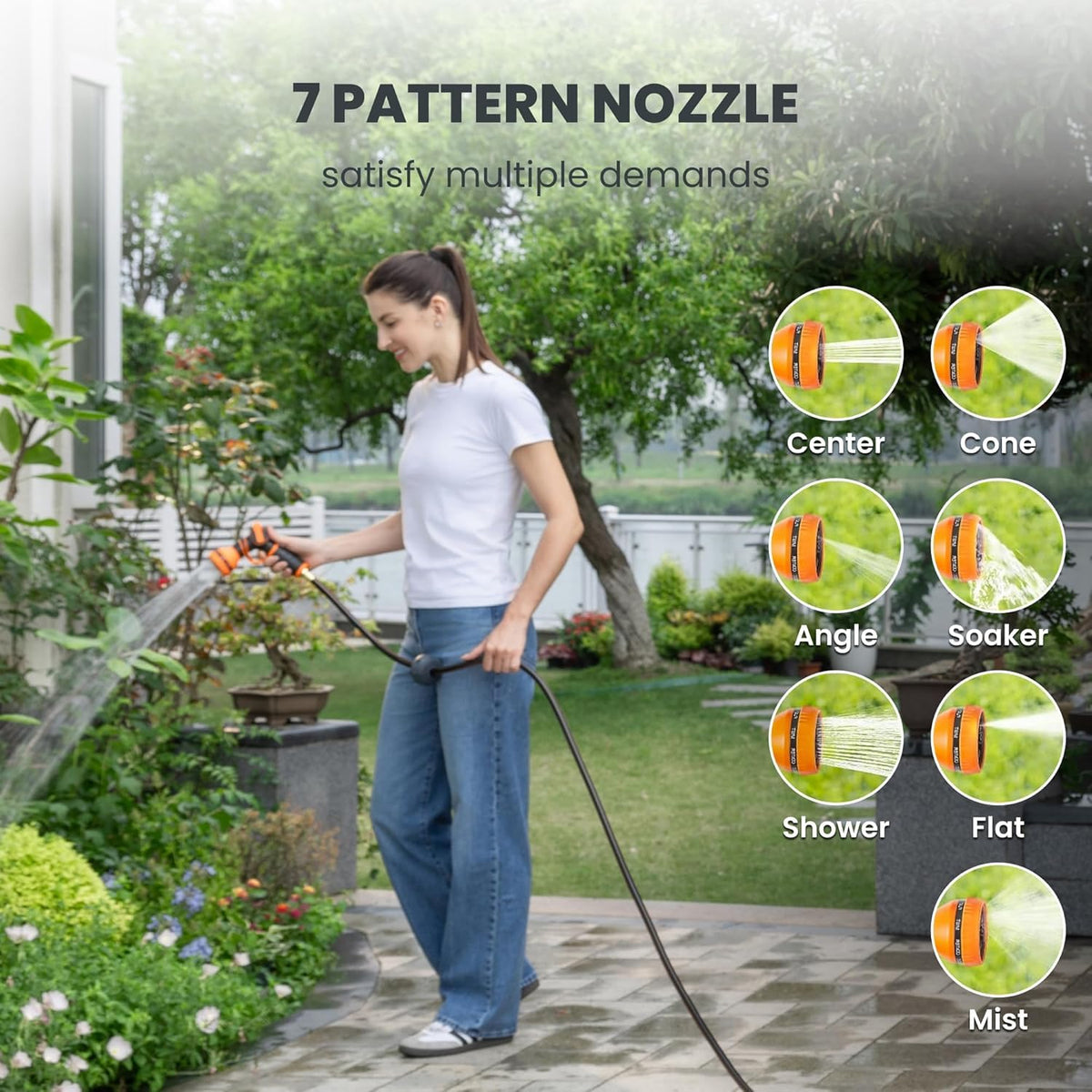 Retractable Garden Hose Reel 1/2" 130FT Wall Mount C79604