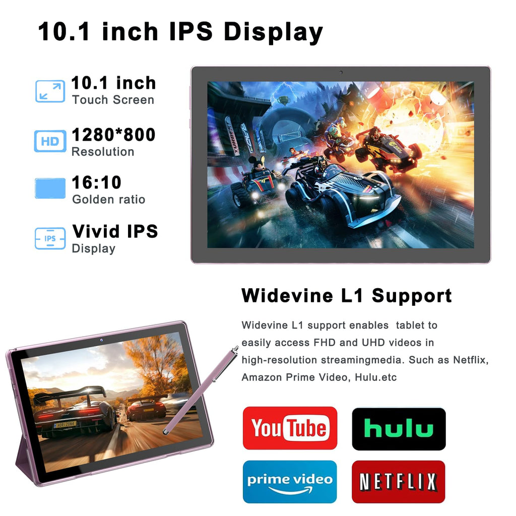 10-inch Android Tablet with Case and Stylus A3831