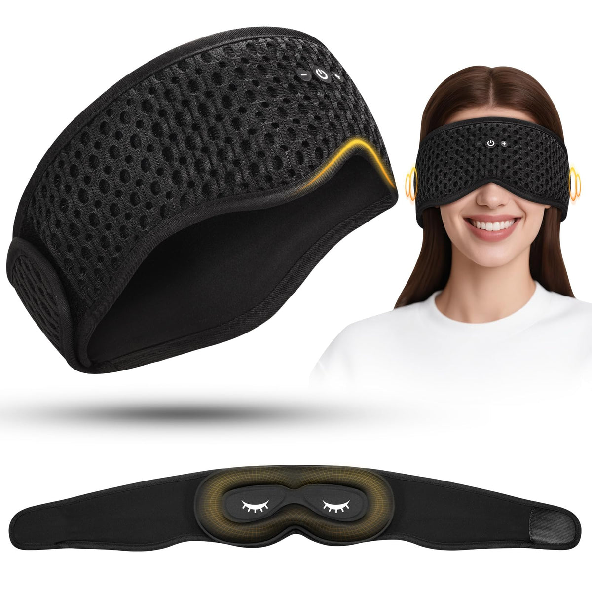 Sleep Mask with Bluetooth Headphones Y9715
