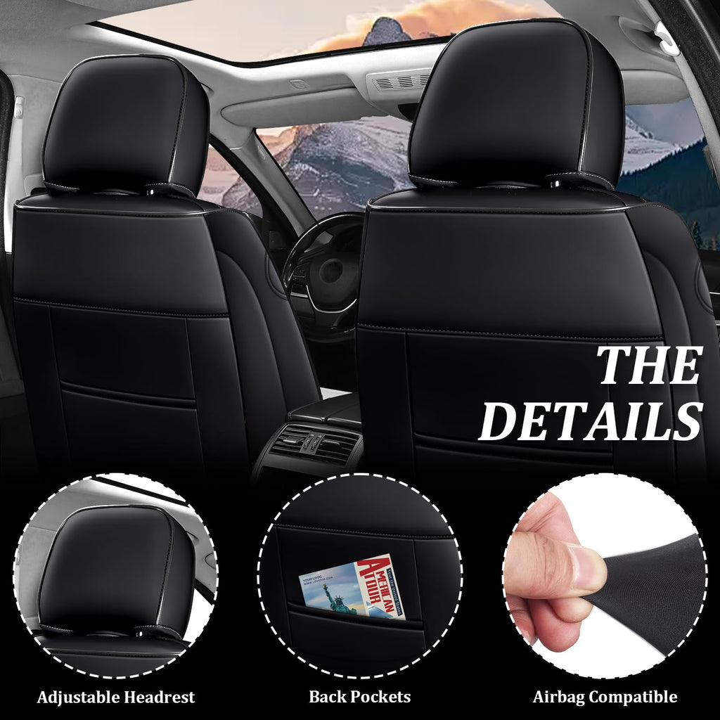 Waterproof Nappa Leather Full Set Car Seat Covers H719