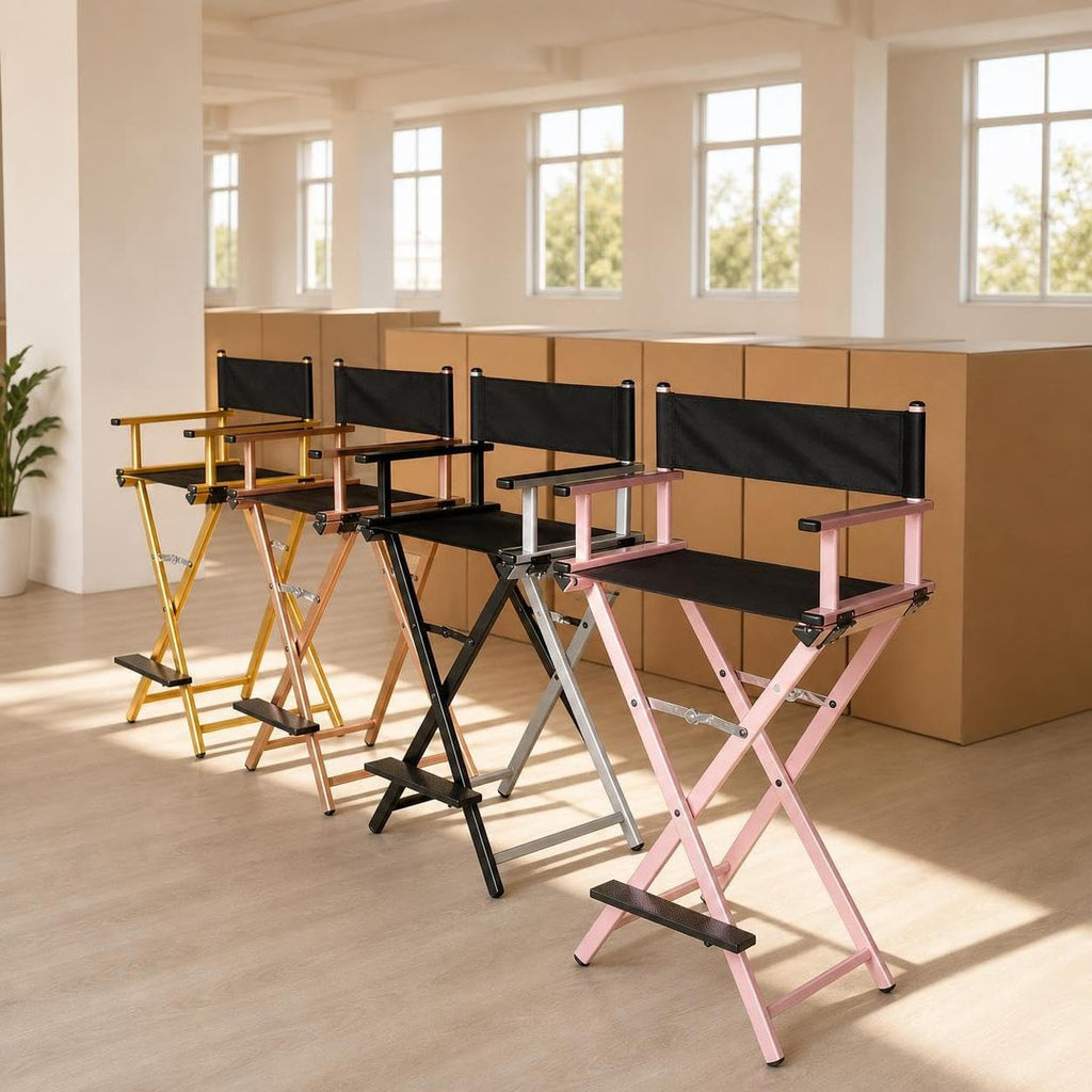 Portable Folding Director Chair with Headrest U259