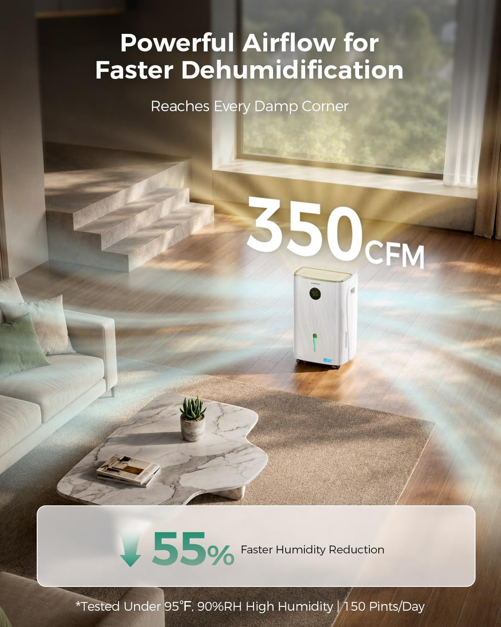7500 Sq.Ft 150 Pints/Day Dehumidifier O174398