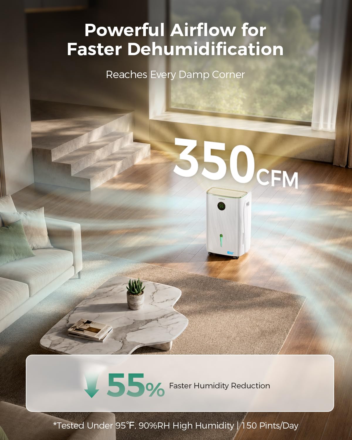 7500 Sq.Ft 150 Pints/Day Dehumidifier O174398
