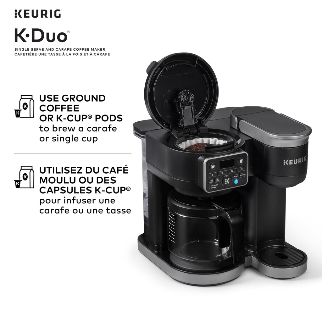 Black Single Serve K-Cup Pod & Carafe Coffee Maker Y169