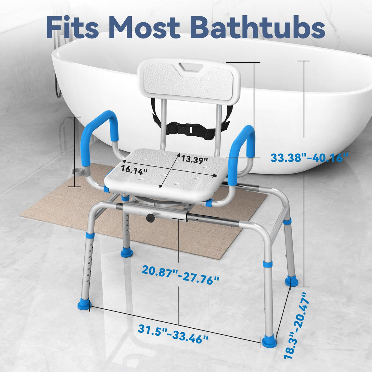 Sliding Shower Chair Tub Transfer Bench Y862311