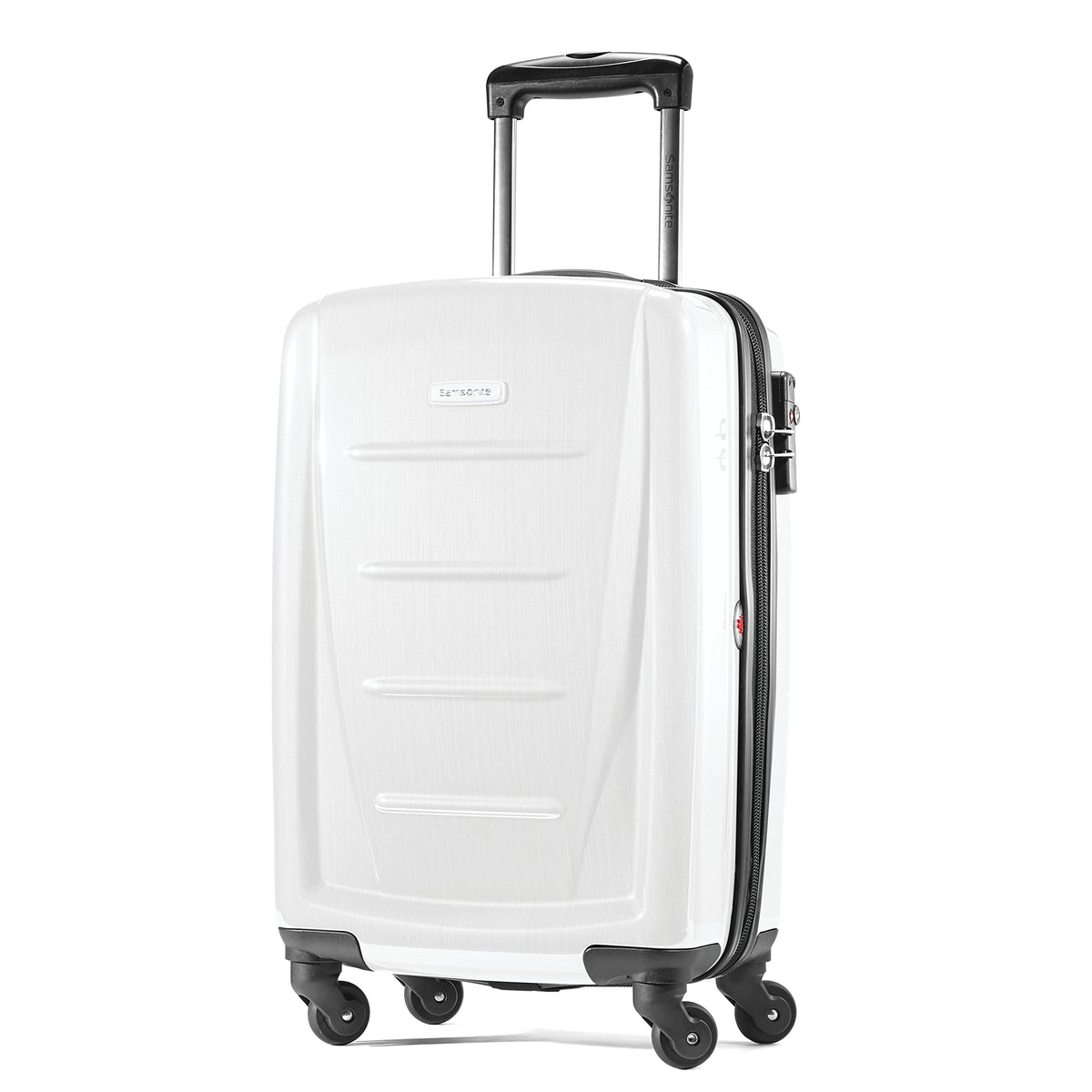 Hardside Luggage with Spinner Wheels, Carry-On 20-Inch, Brushed White K642502