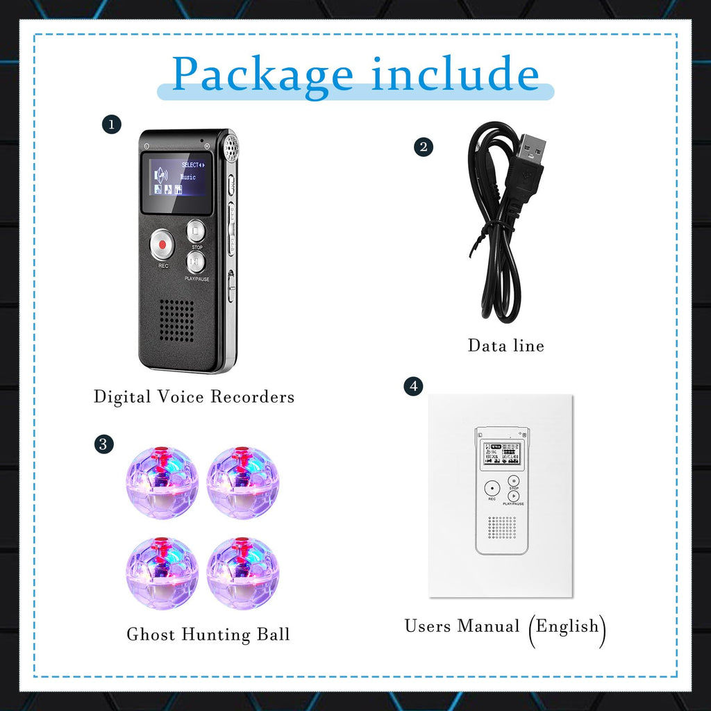 Black EVP Recorder Ghost Hunting Kit M357144