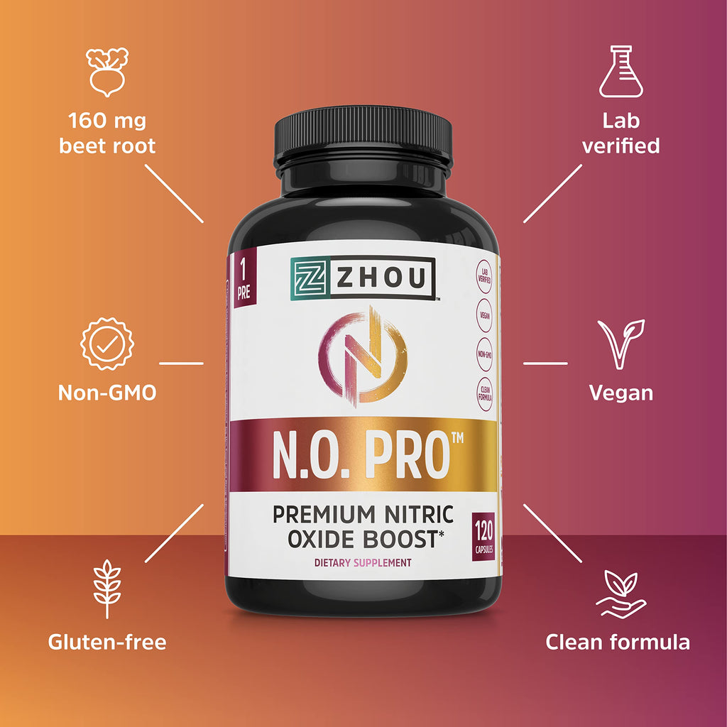 Nitric Oxide Supplement with Beet Root & L Arginine, 120 Veggie Capsules A9121