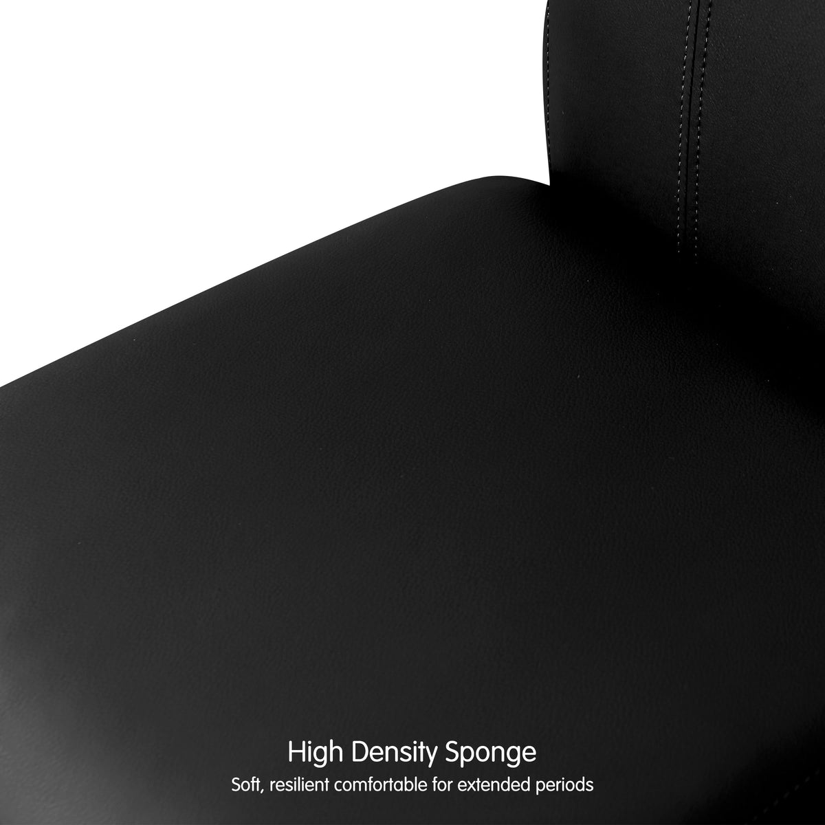 Black Faux Leather Upholstered Dining Chairs Set of 4 with Wood Legs M453737