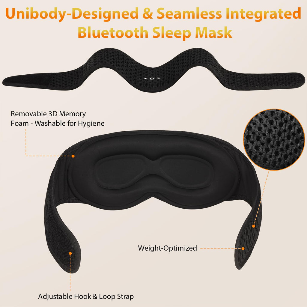 Sleep Mask with Bluetooth Headphones Y9715