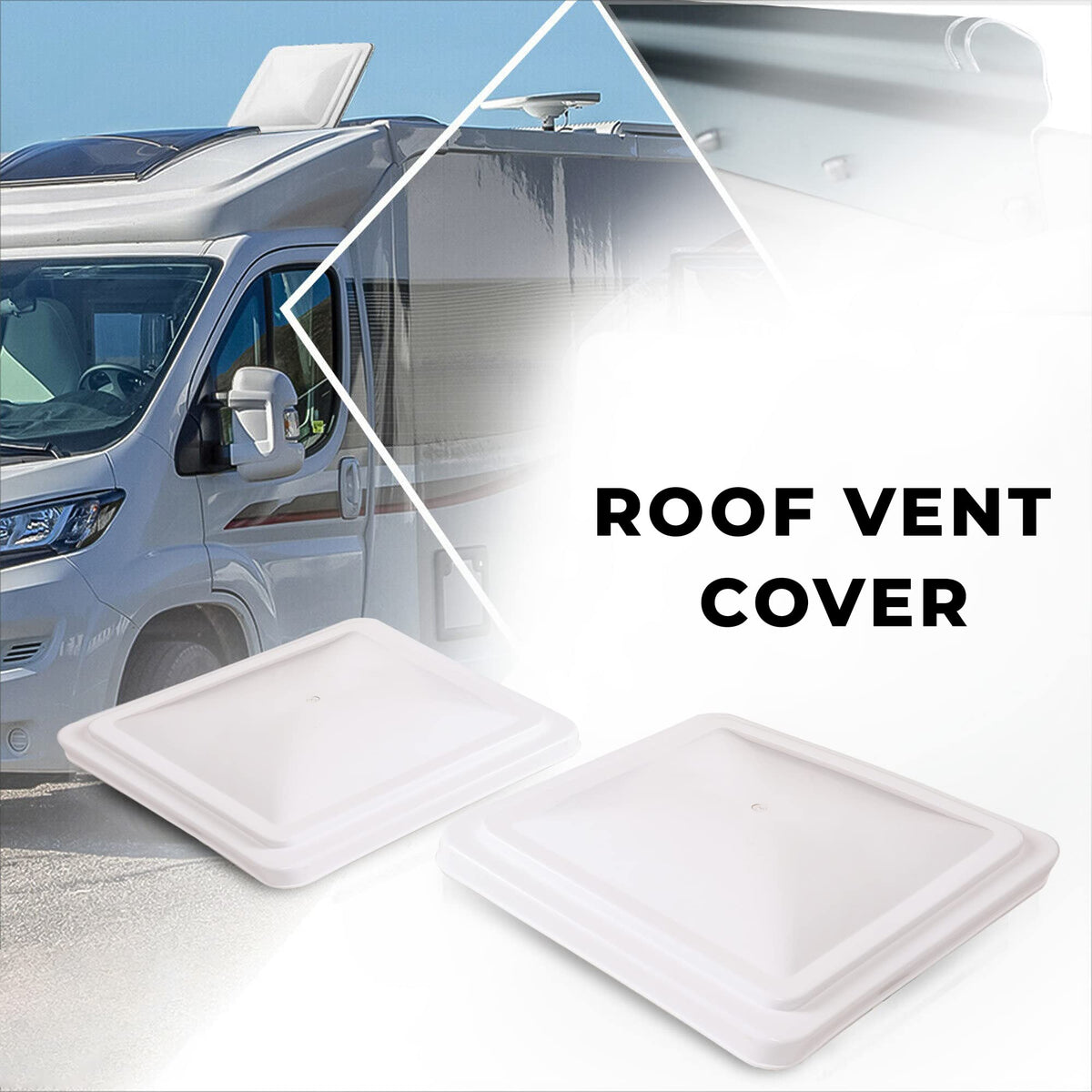 White 2 Pack Roof Vent Cover S95152