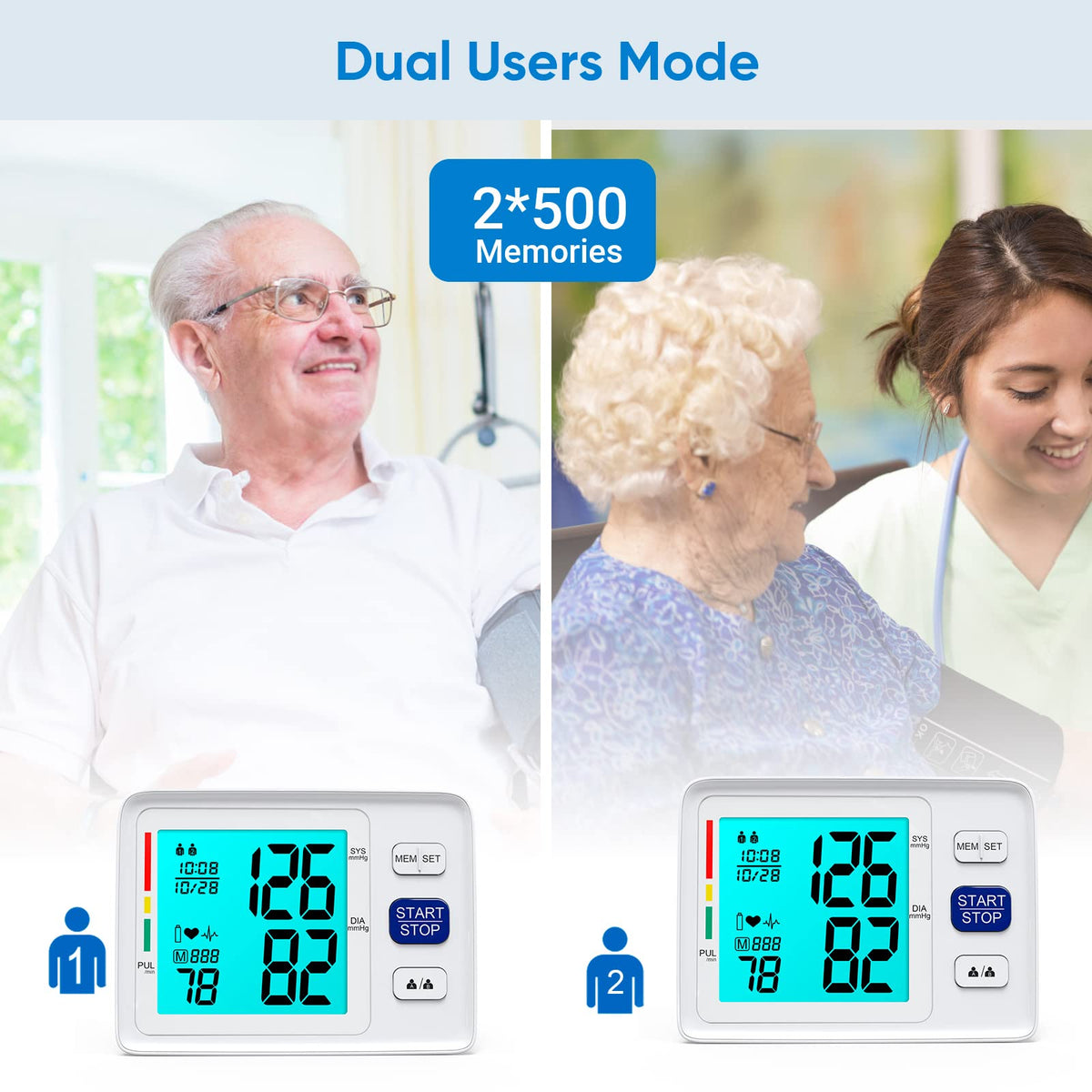 Blood Pressure Monitor with Dual Cuffs R36198