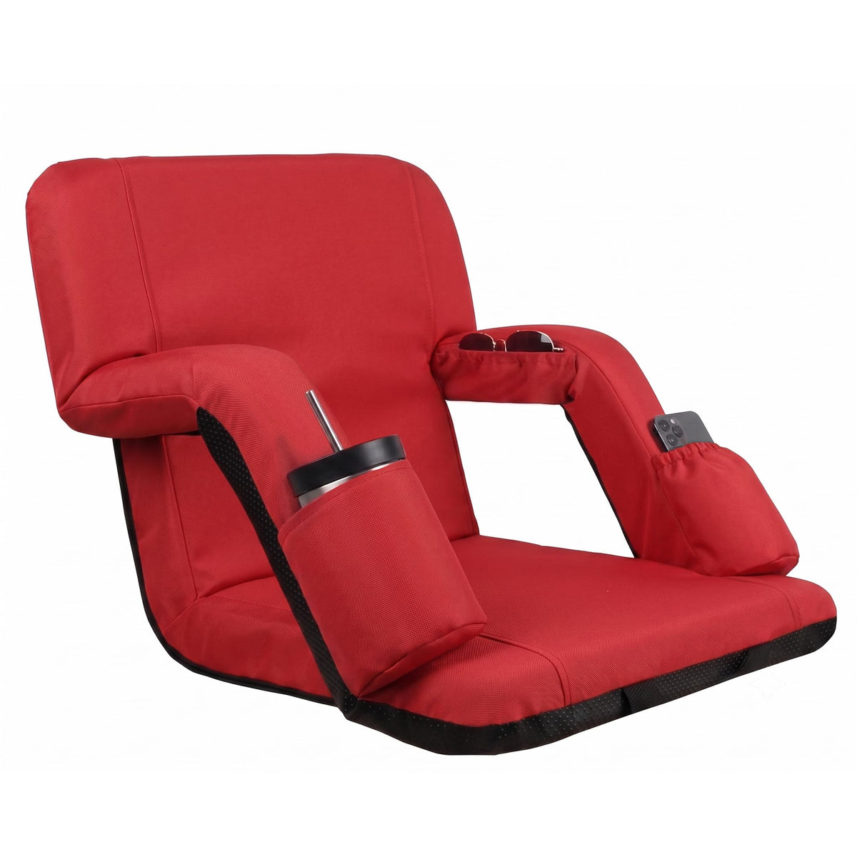 Reclining Bleacher Chair with Back Support D732