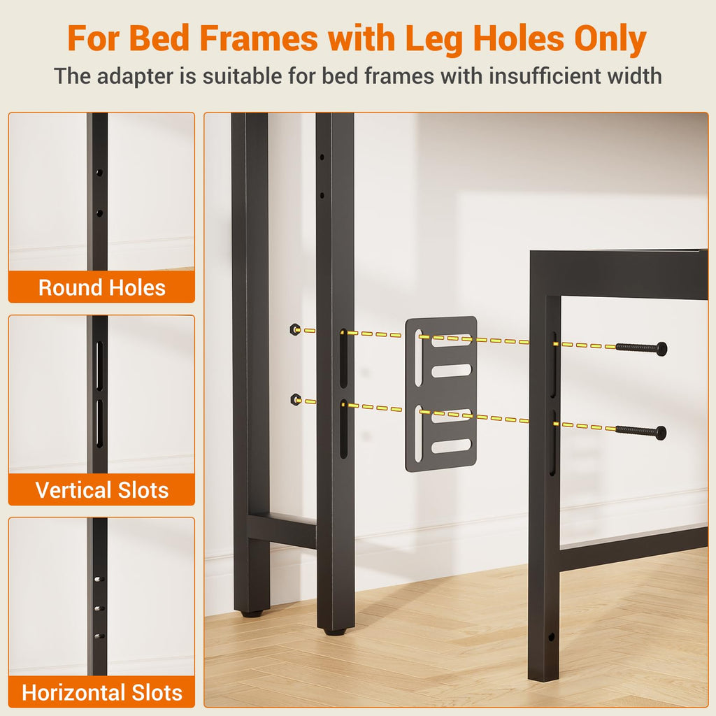 King Size Storage Headboard with Outlets V157