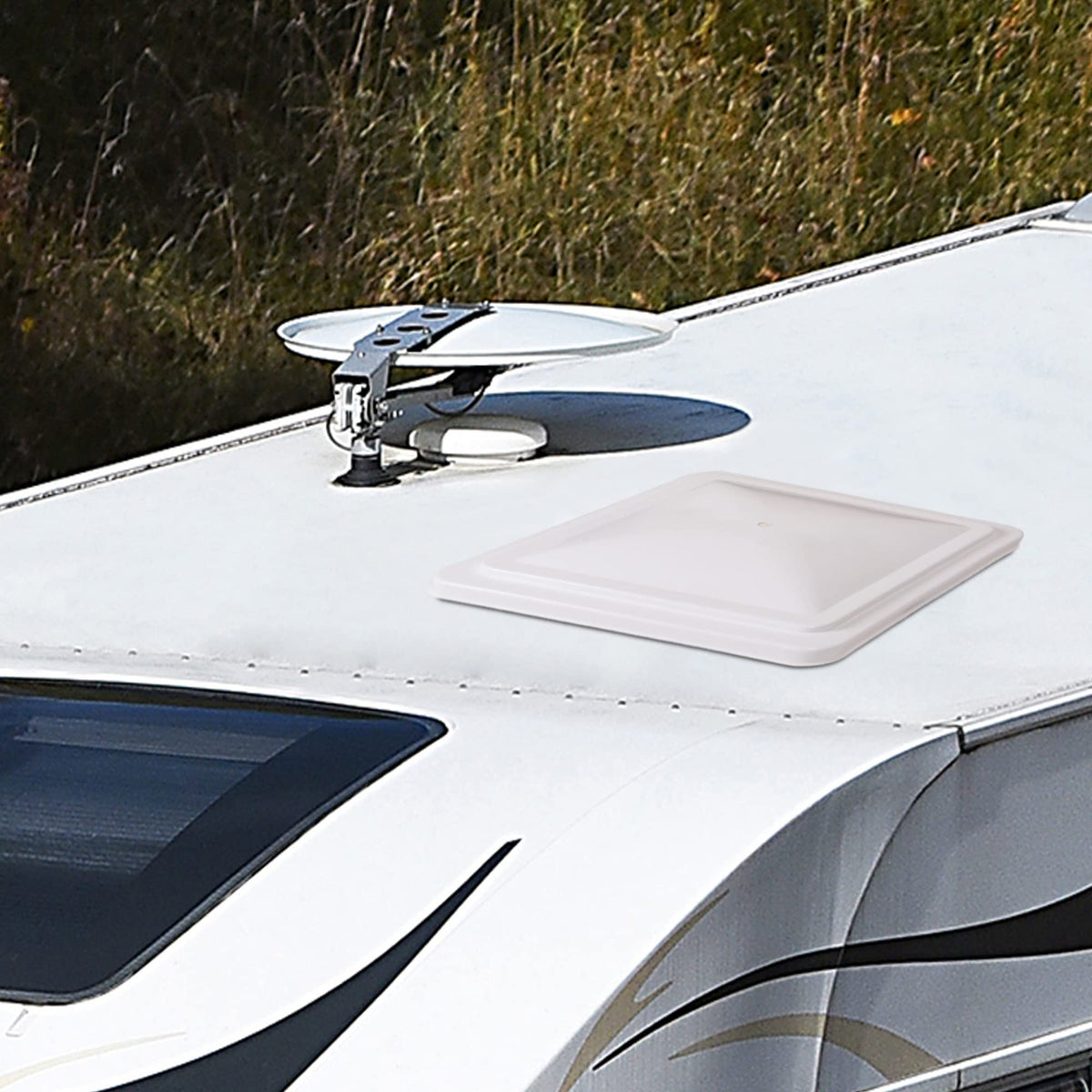 White 2 Pack Roof Vent Cover S95152