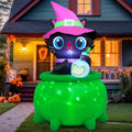 6 FT Halloween Inflatable Cat with LED Lights N2816