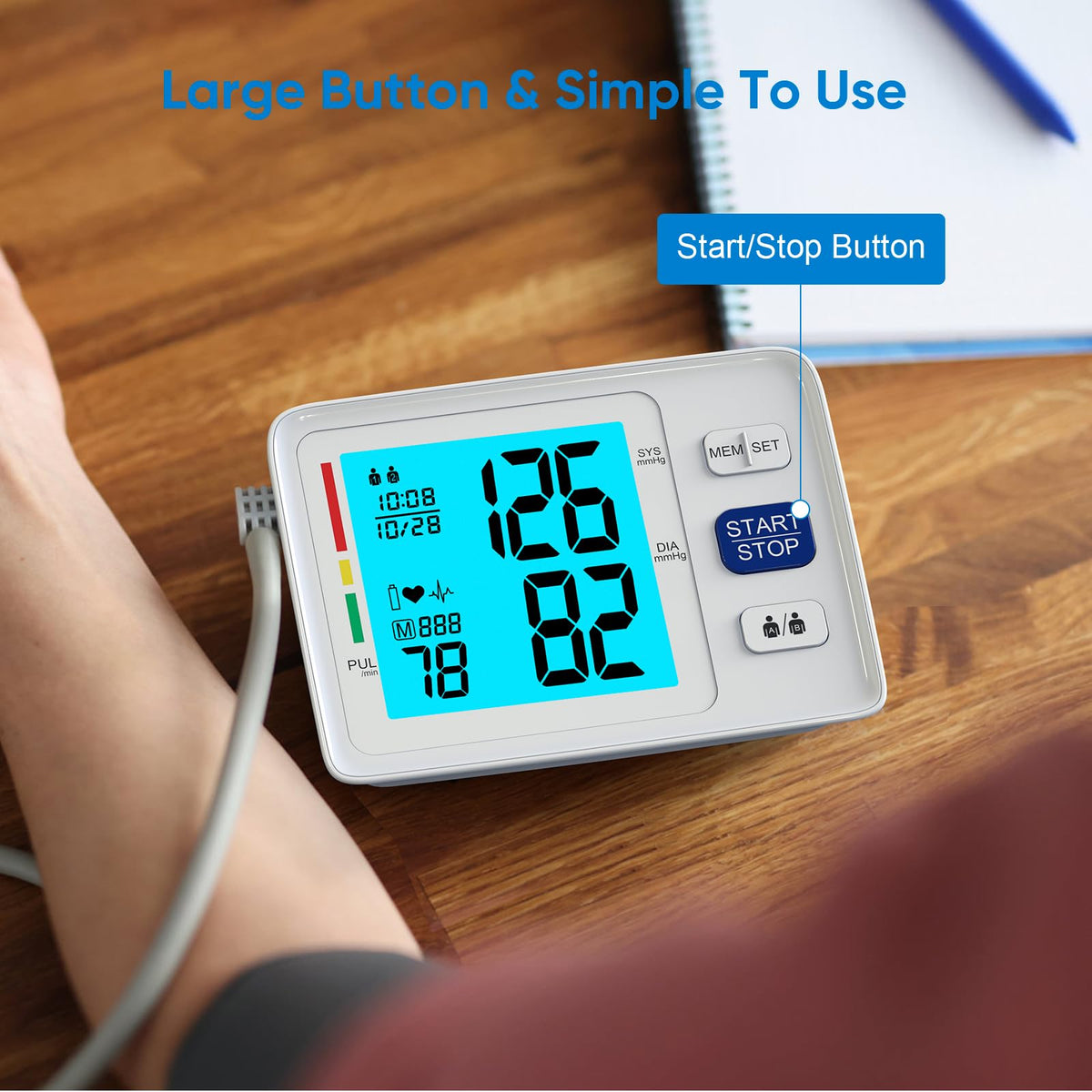 Blood Pressure Monitor with Dual Cuffs R36198