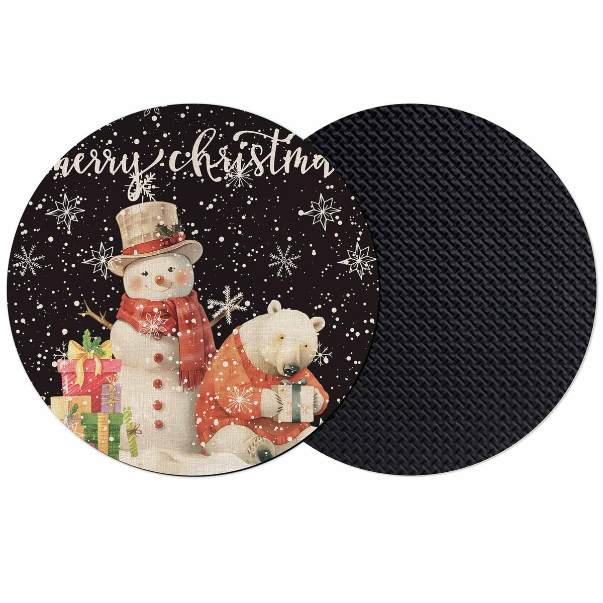 Black Silicone Coasters Set of 2 S237053
