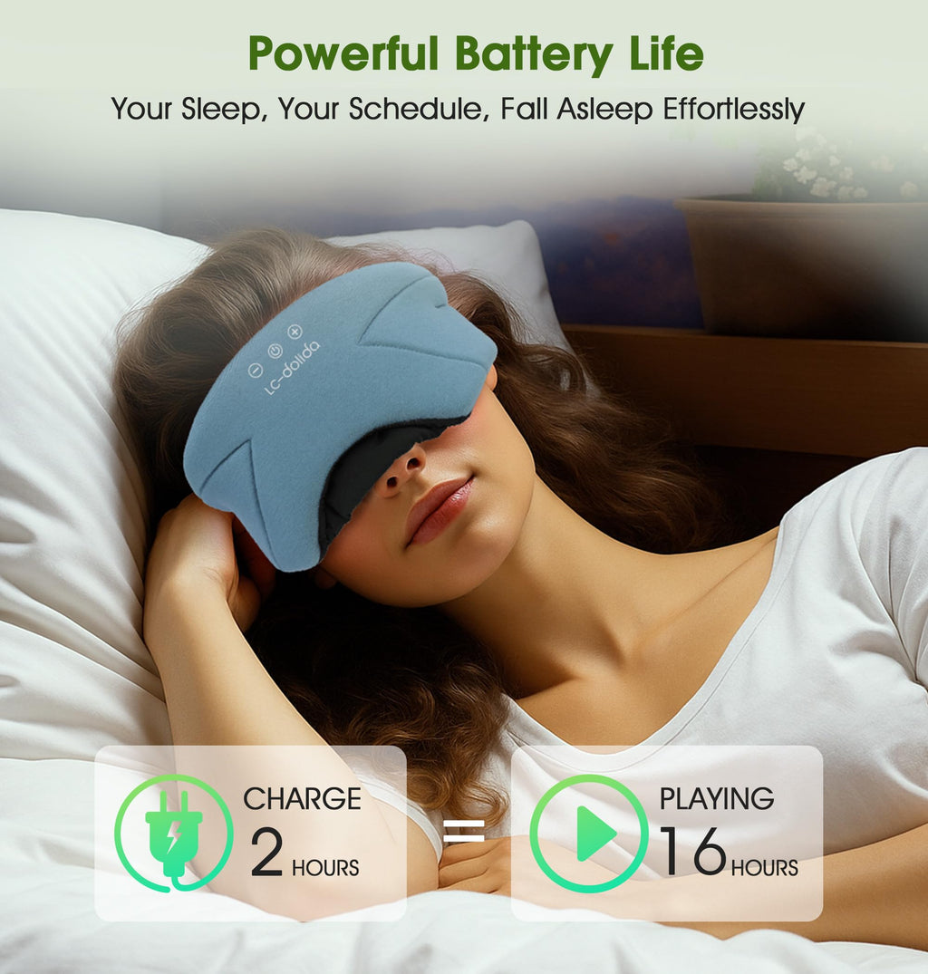 Soft Bamboo Cotton Bluetooth Sleep Mask with Headphones H26775