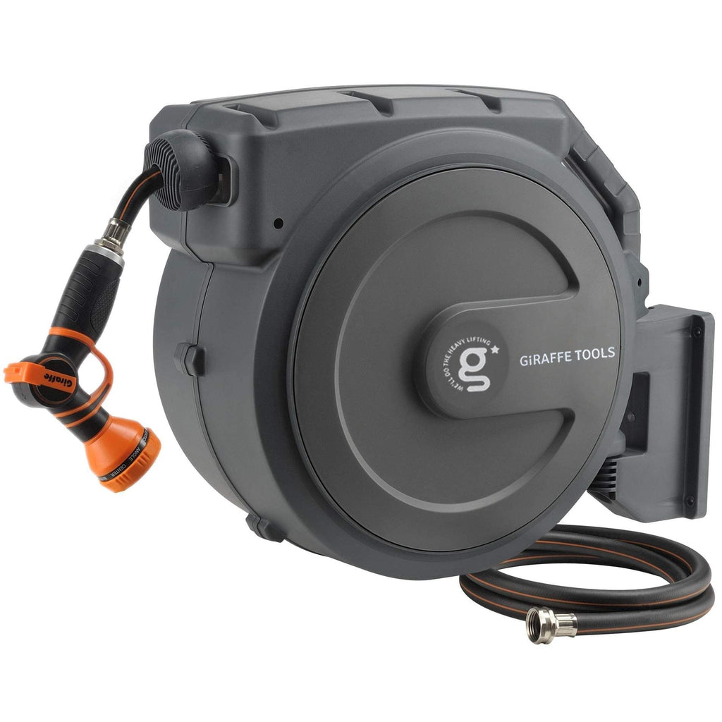 Retractable Garden Hose Reel 1/2" 130FT Wall Mount C79604