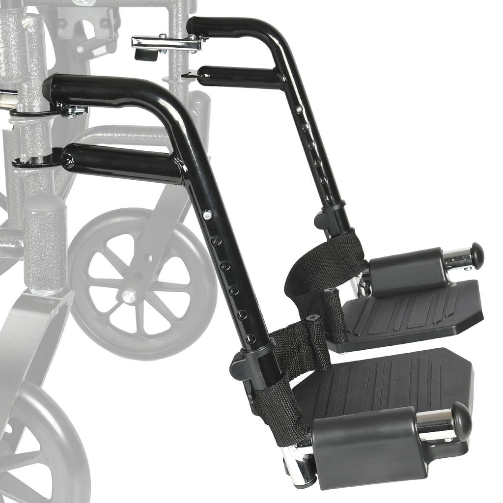 Black Adjustable Foldable Wheelchair Footrest X388444