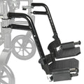 Black Adjustable Foldable Wheelchair Footrest X388444