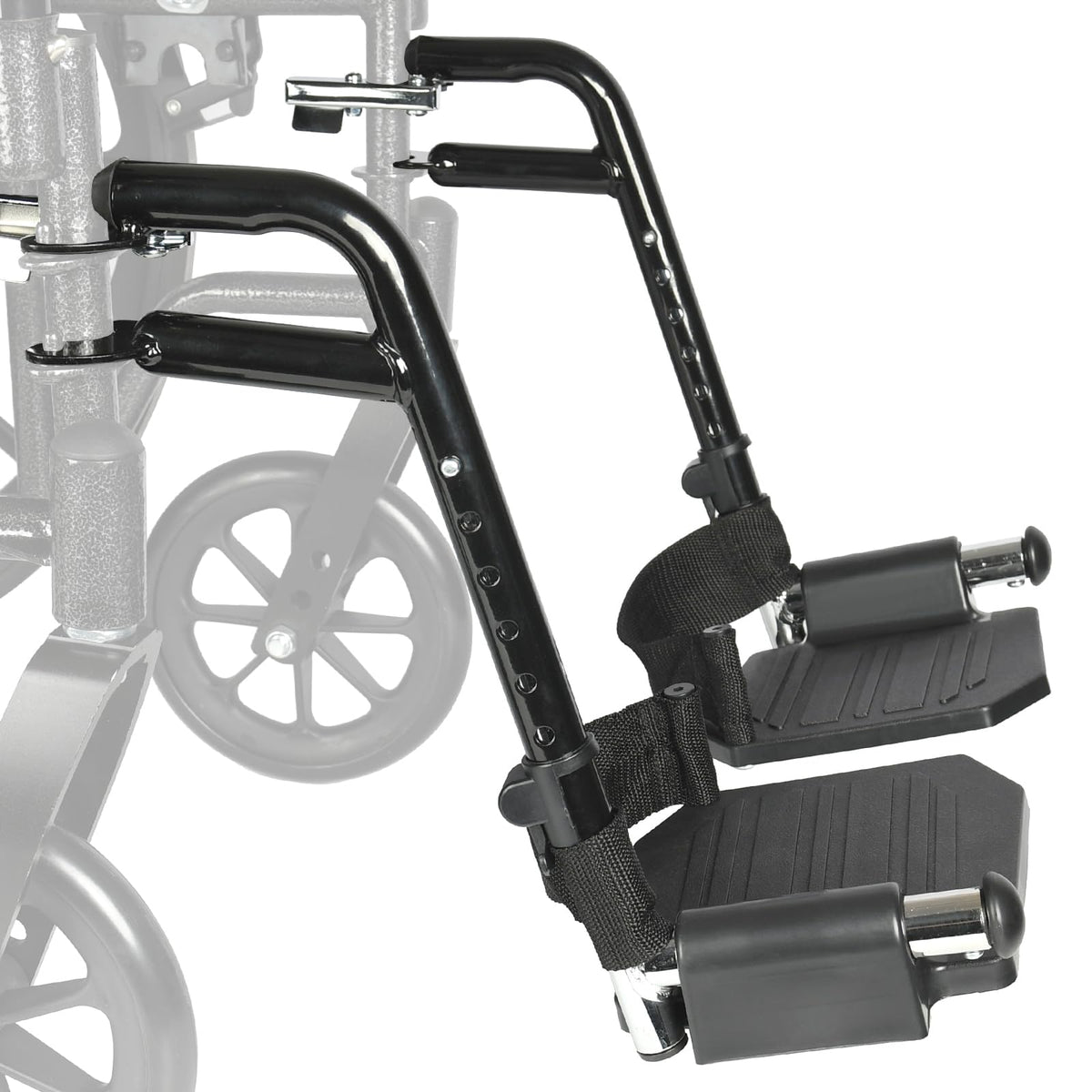 Black Adjustable Foldable Wheelchair Footrest X388444