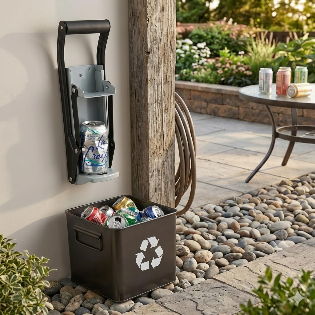 12oz 16oz Wall Mounted Aluminum Can Crusher J373