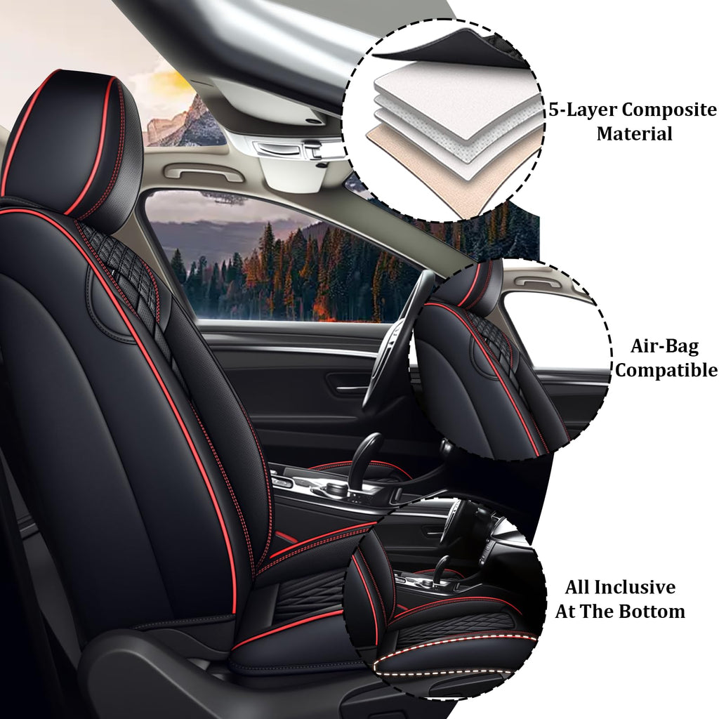 Waterproof Nappa Leather Full Set Car Seat Covers H719
