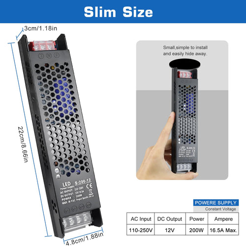 200W 12V LED Power Supply O91660