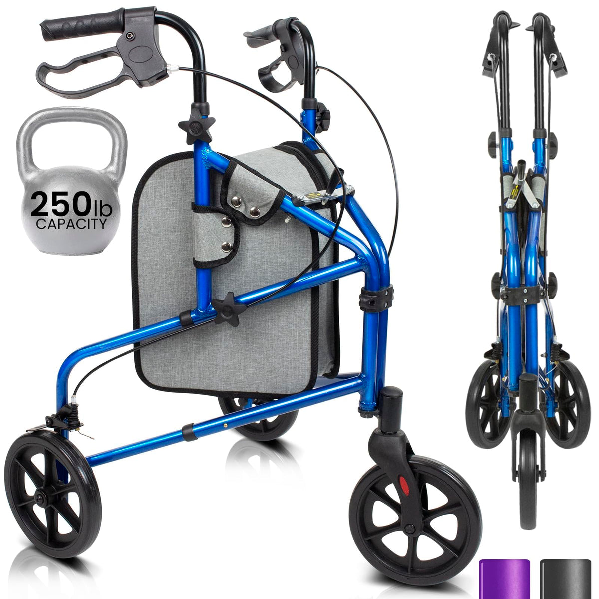 3 Wheel Foldable Walker D864