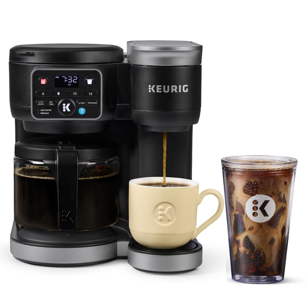 Black Single Serve K-Cup Pod & Carafe Coffee Maker Y169