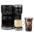 Black Single Serve K-Cup Pod & Carafe Coffee Maker Y169