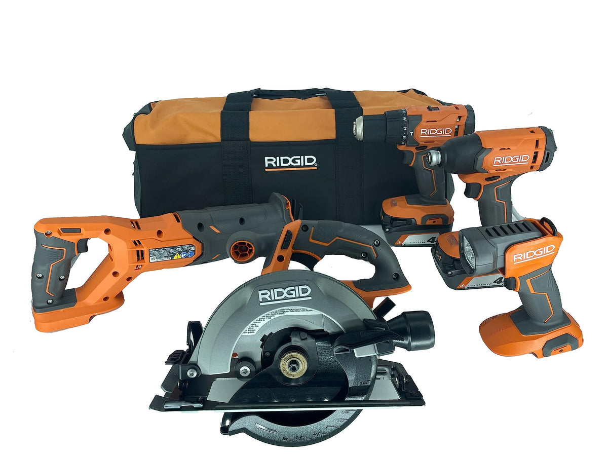 18V Lithium-Ion Cordless 5-Tool Kit with 4.0 Ah Batteries and Charger S78417