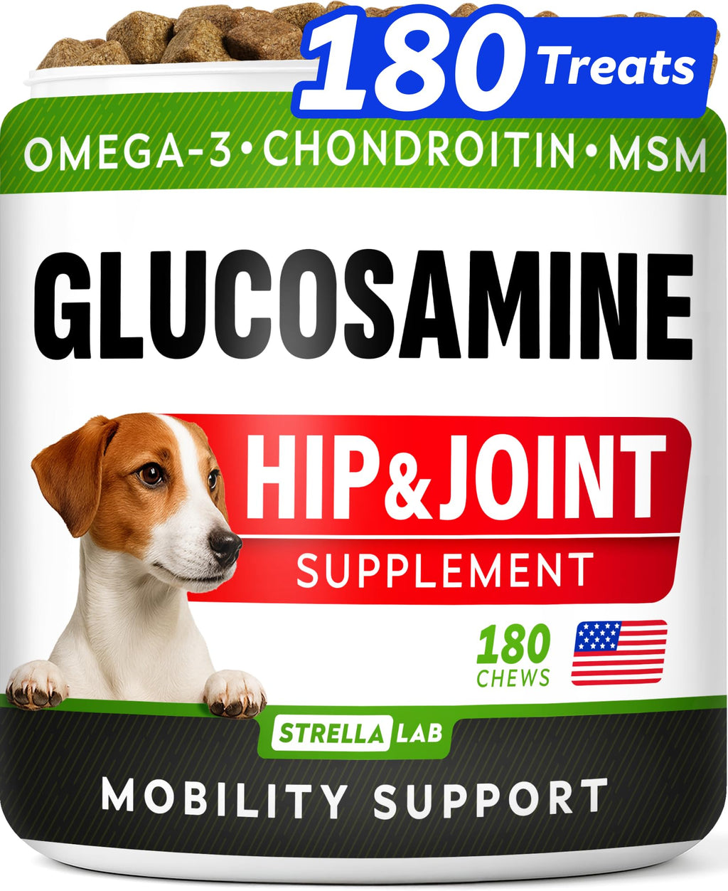 Glucosamine Chondroitin MSM Hip Joint Supplement Chews B41424