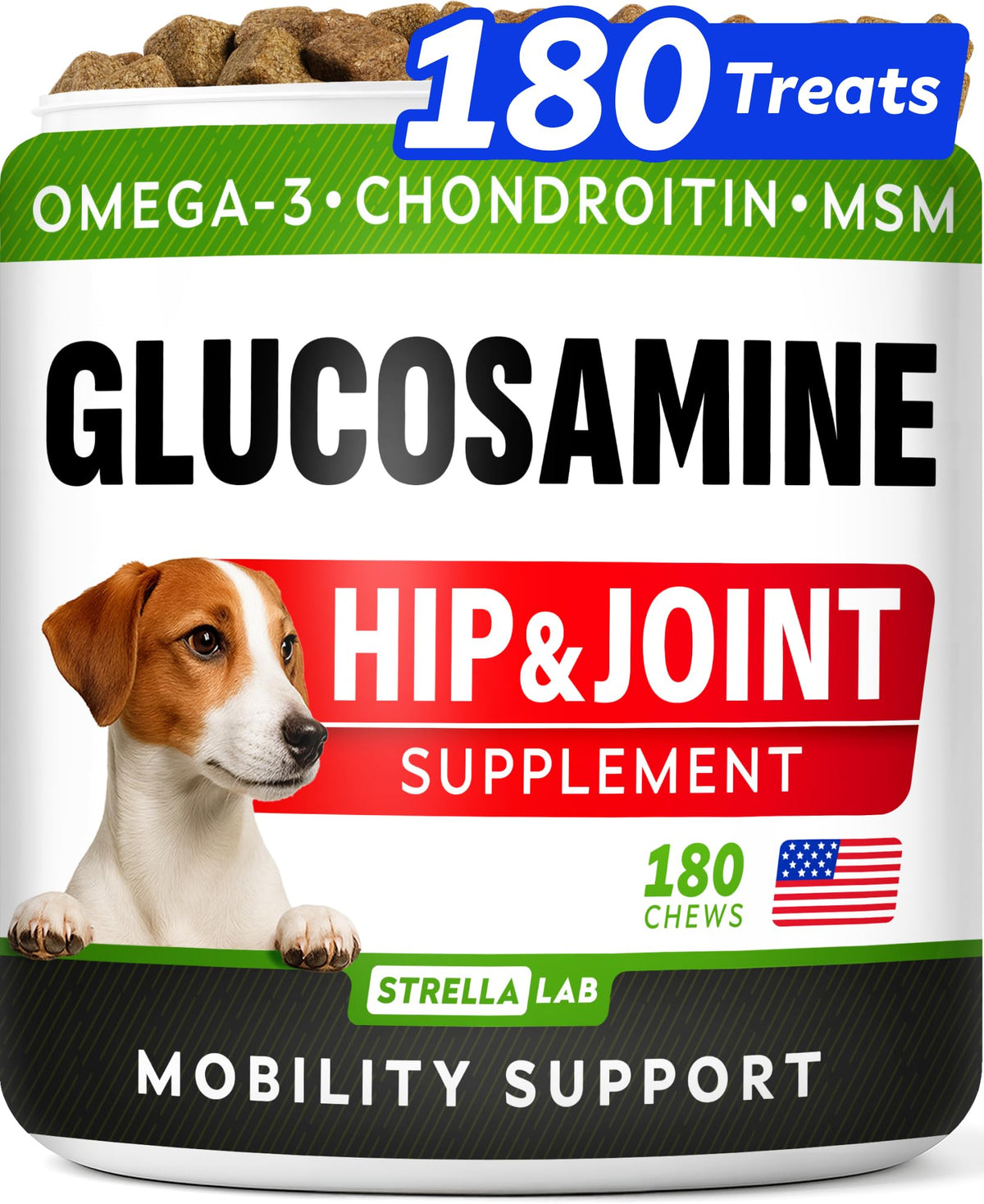 Glucosamine Chondroitin MSM Hip Joint Supplement Chews B41424