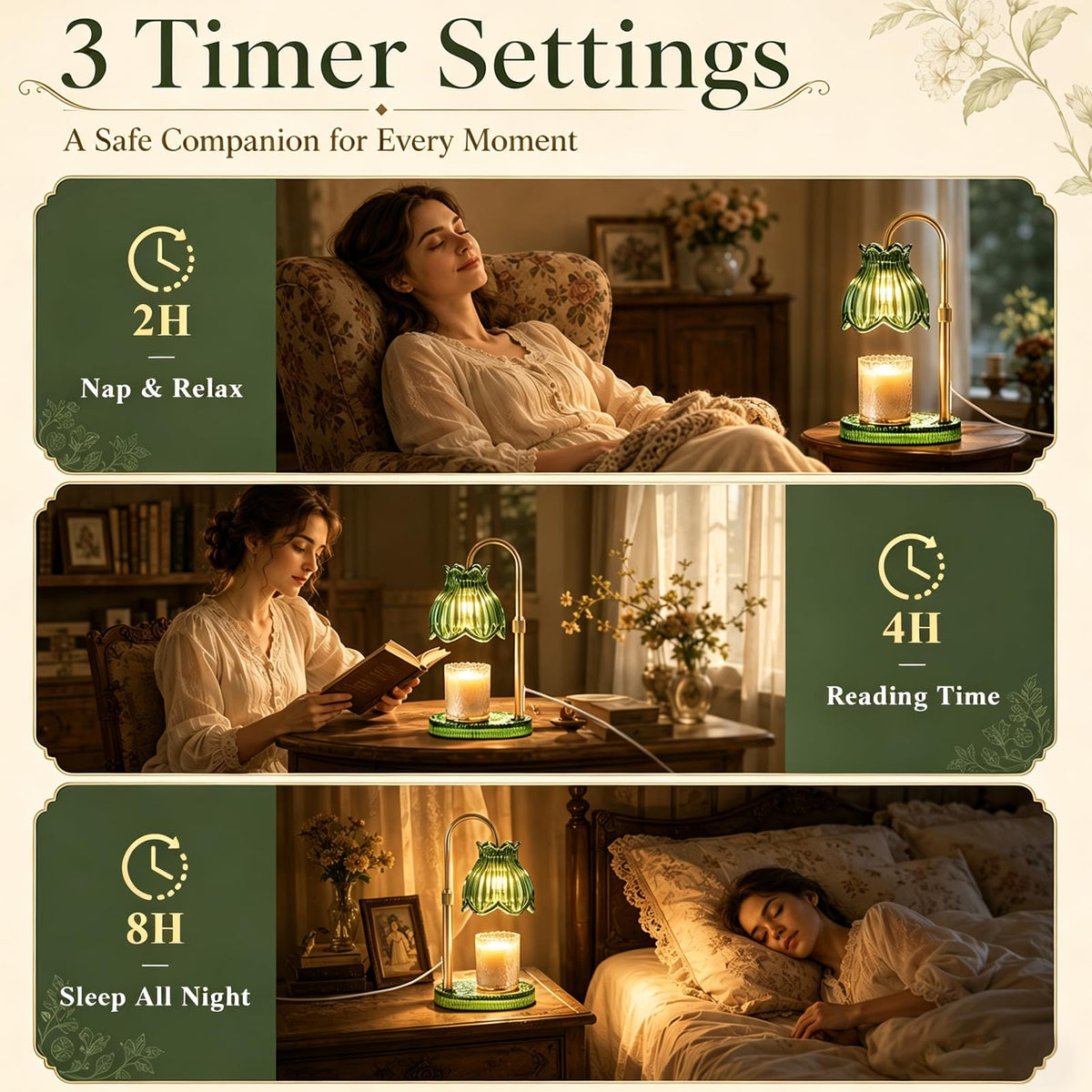 Candle Warmer Lamp with Timer Dimmer R530