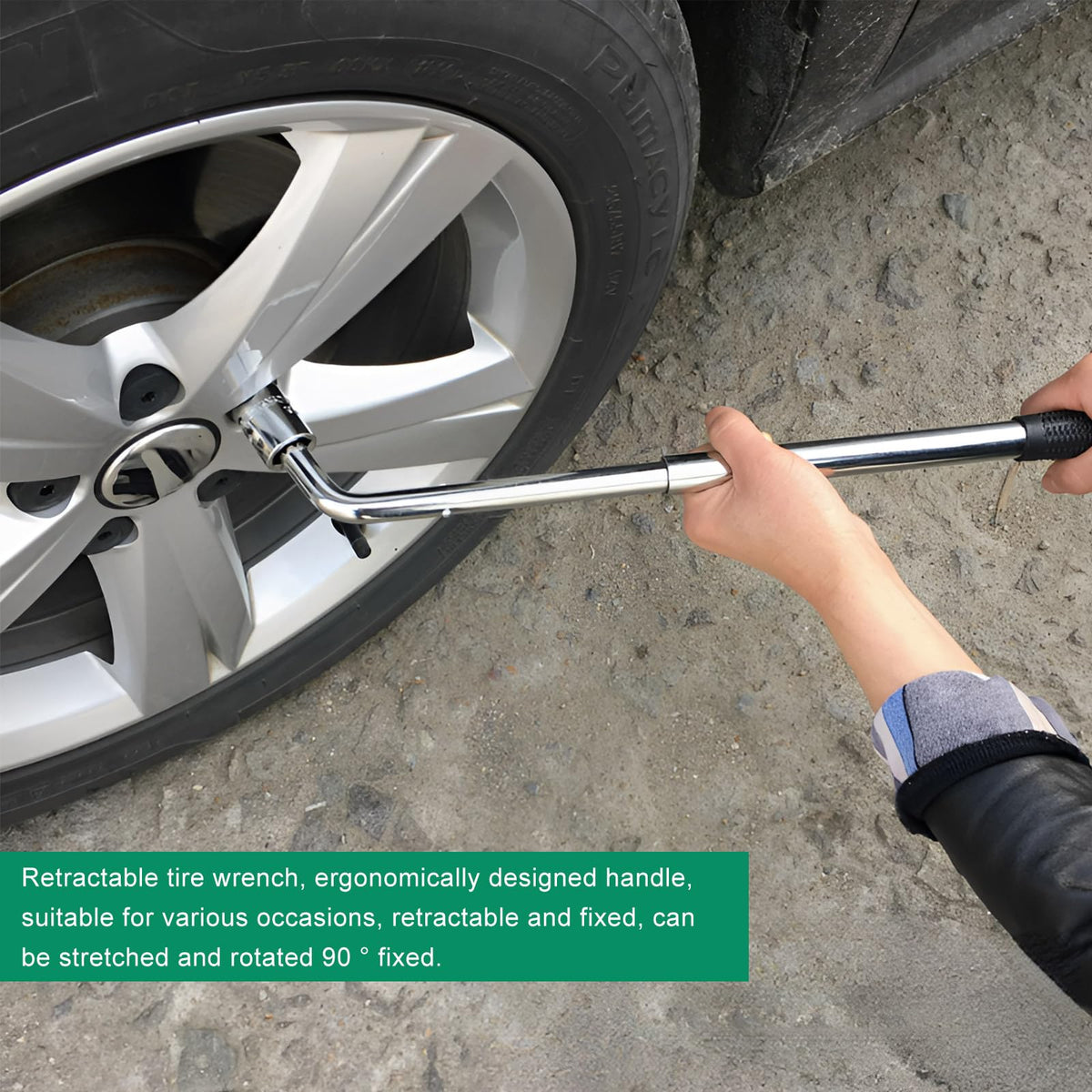 2 Ton Portable Scissor Jack Kit with Lug Wrench O11257