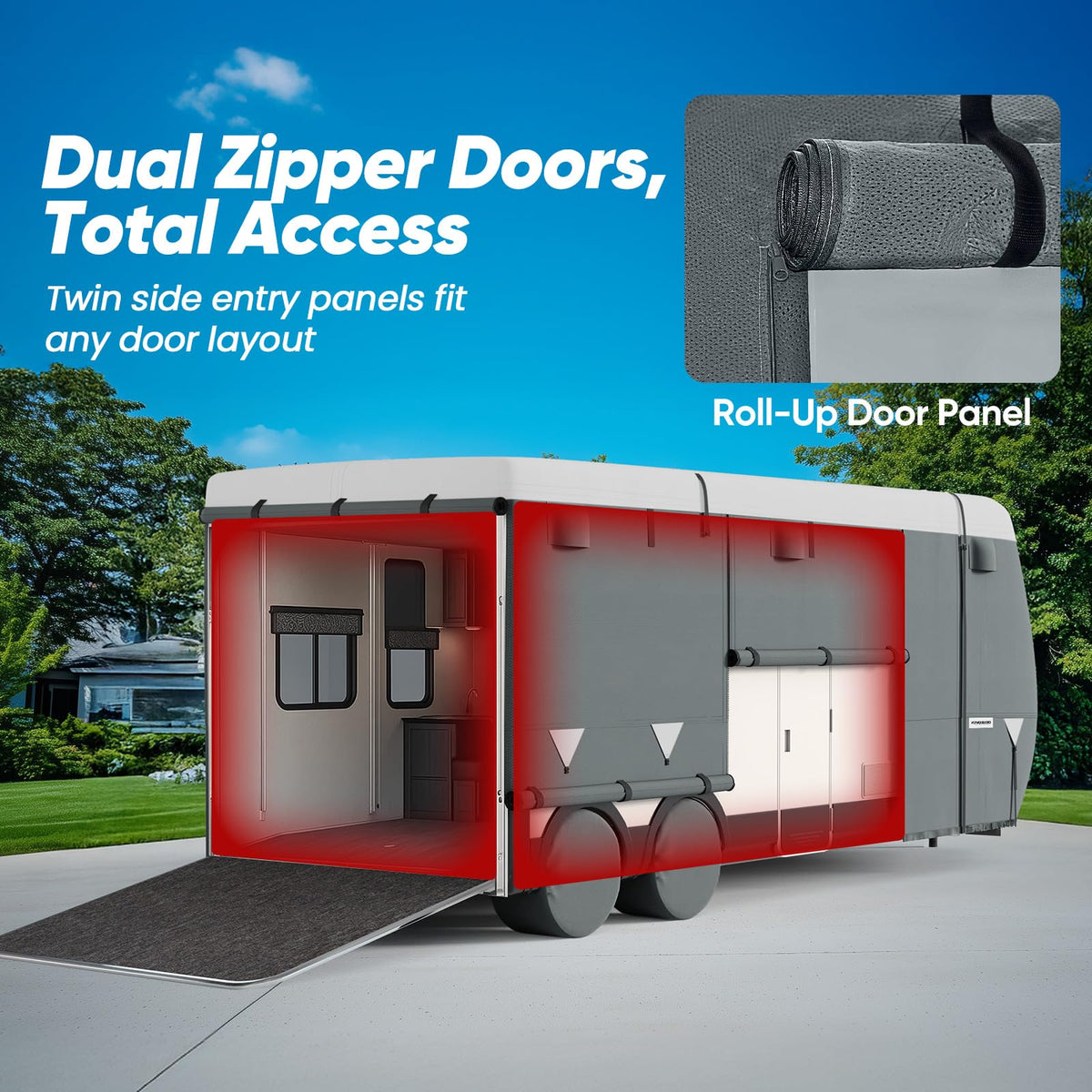 RV Cover for 24-27ft Travel Trailers C6972