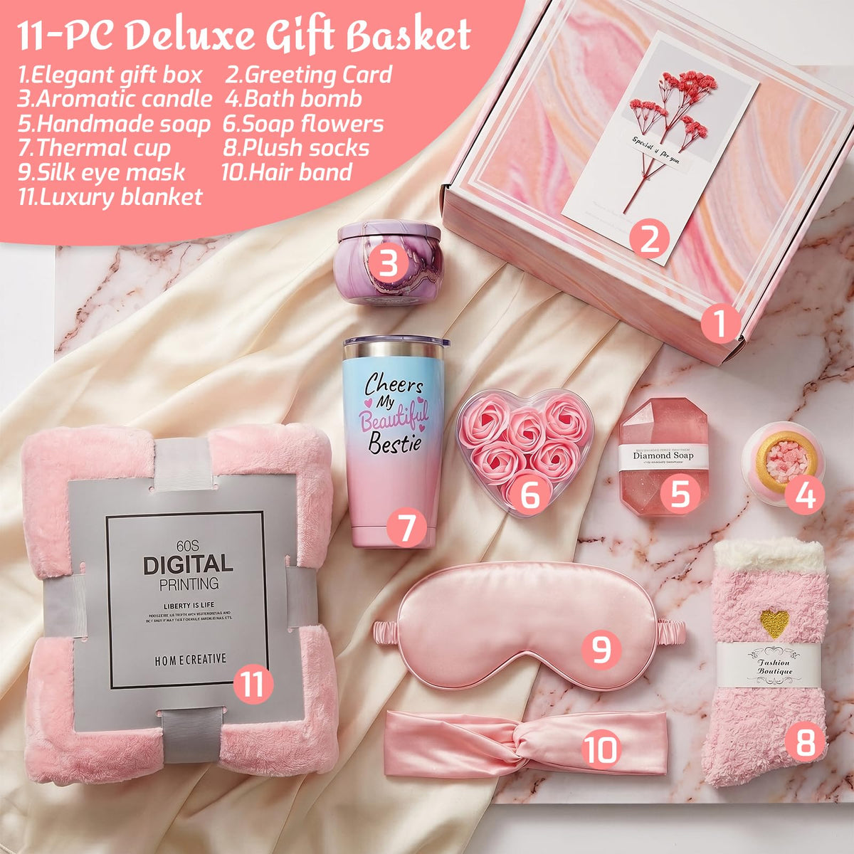 Get Well Soon Gift Baskets for Women V7354
