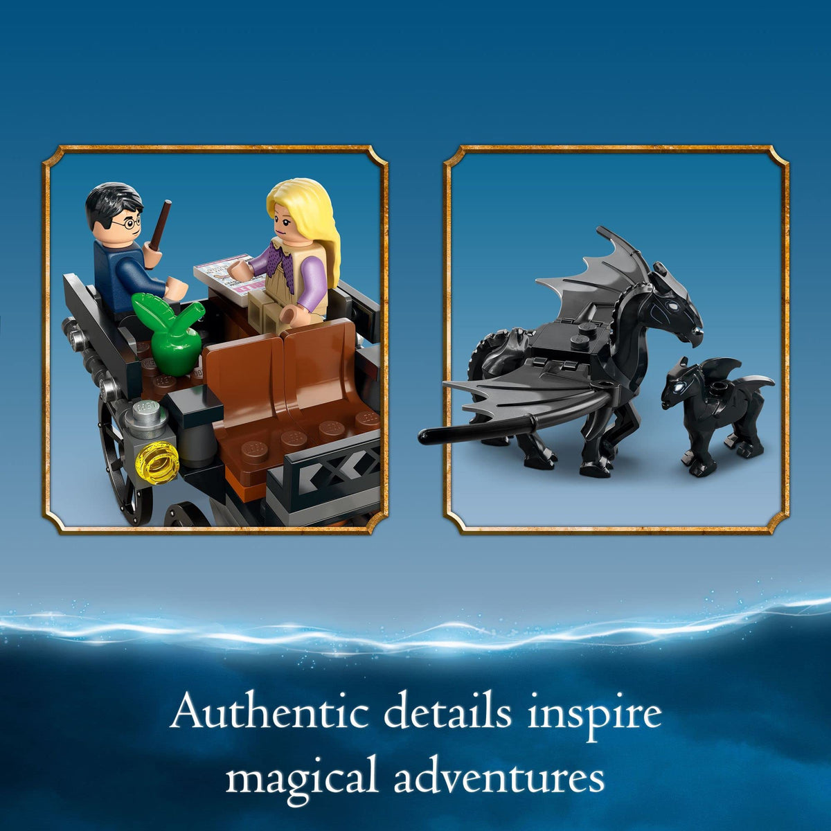 Building Toy Set with 2 Winged Horse Figures and Minifigure M54762