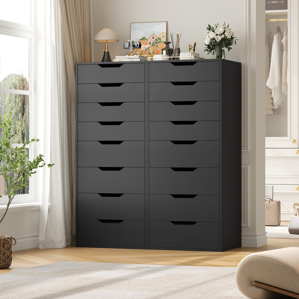 Black 8 Drawer Dresser K26240