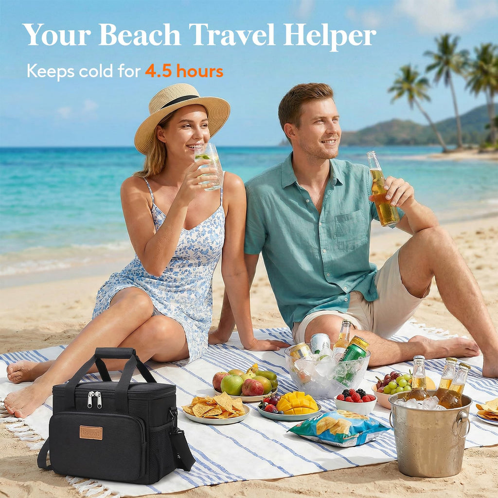 Black Insulated Lunch Bag Y2439