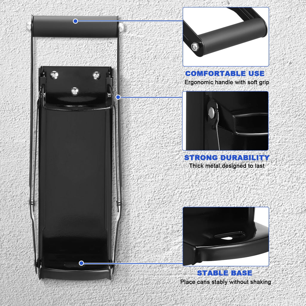 Black Heavy Duty Wall Mounted Can Crusher G9978