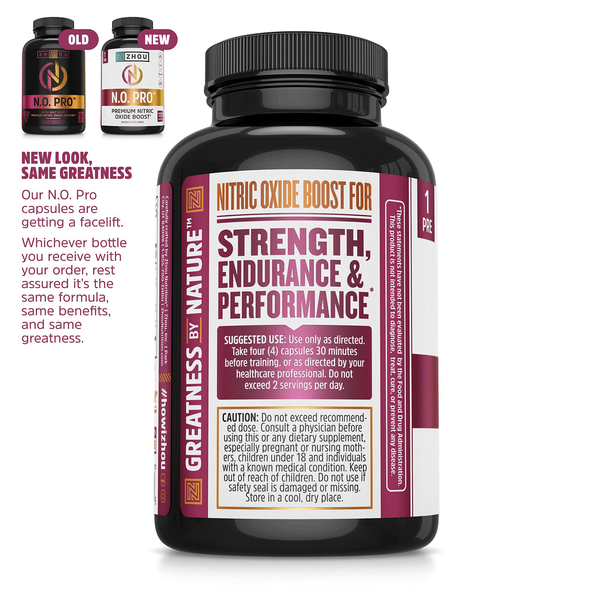 Nitric Oxide Supplement with Beet Root & L Arginine, 120 Veggie Capsules A9121