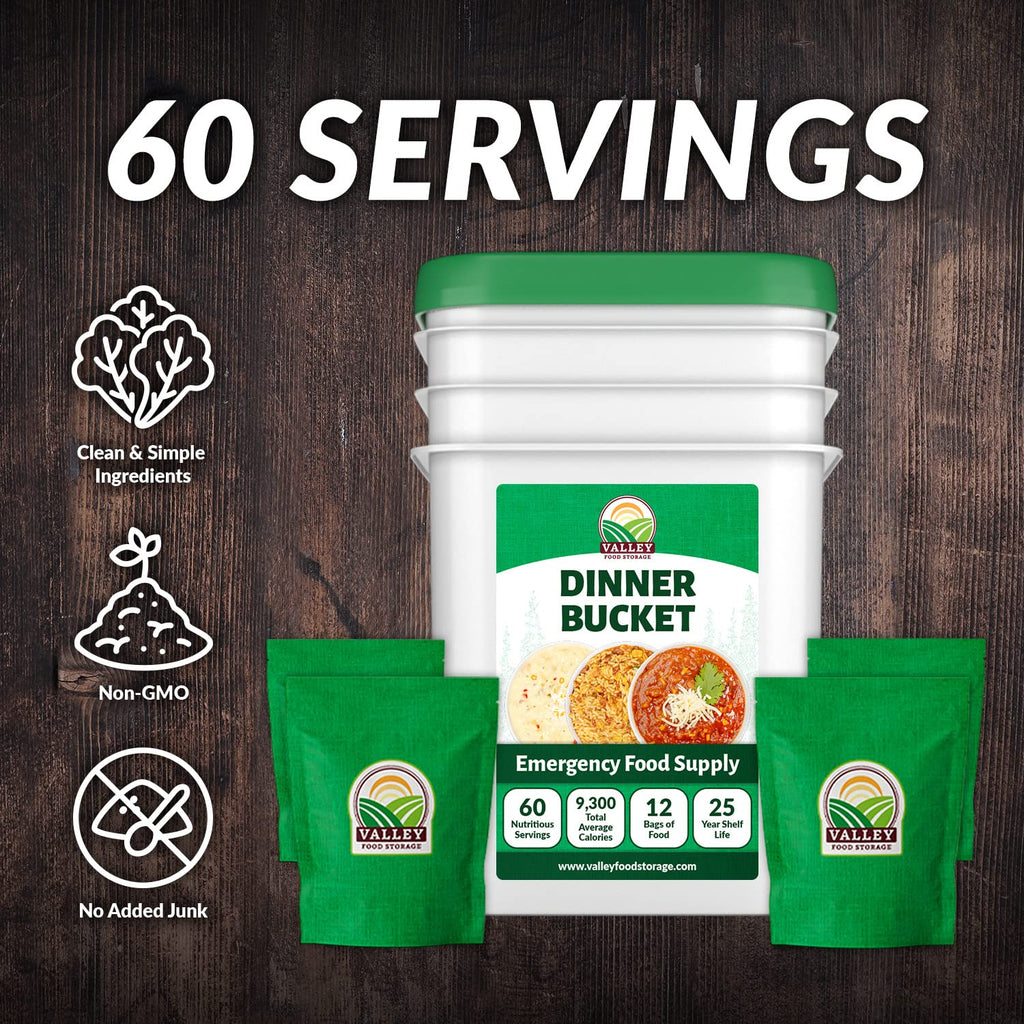 60 Serving Emergency Food Supply Bucket O5020