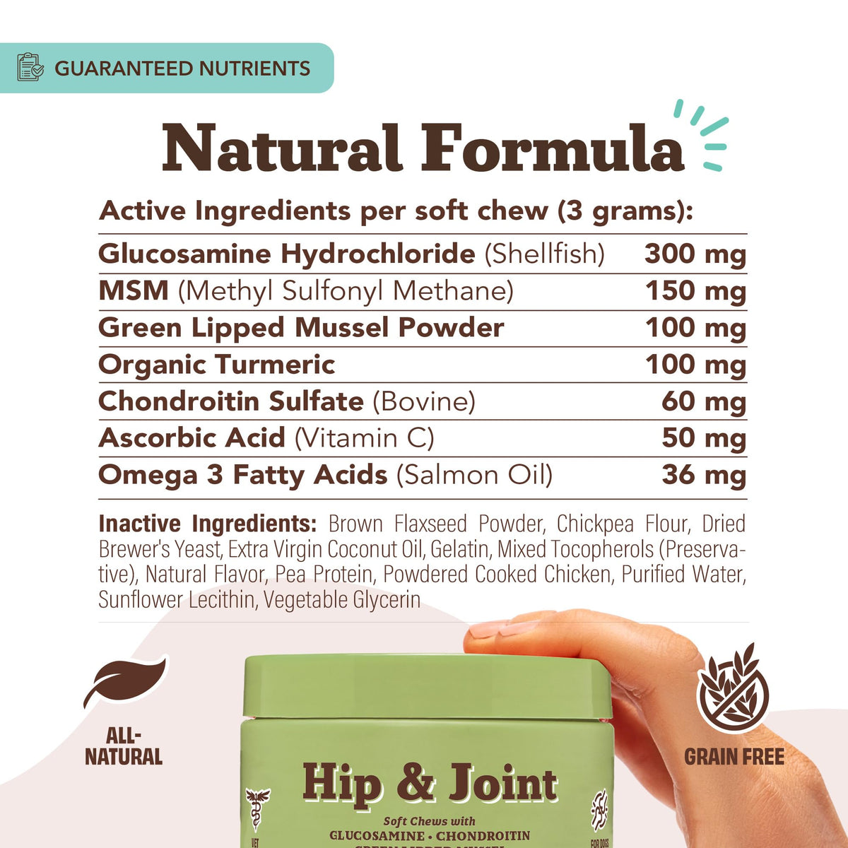 Chicken Liver Hip & Joint Chews for Dogs 90 Count K407665